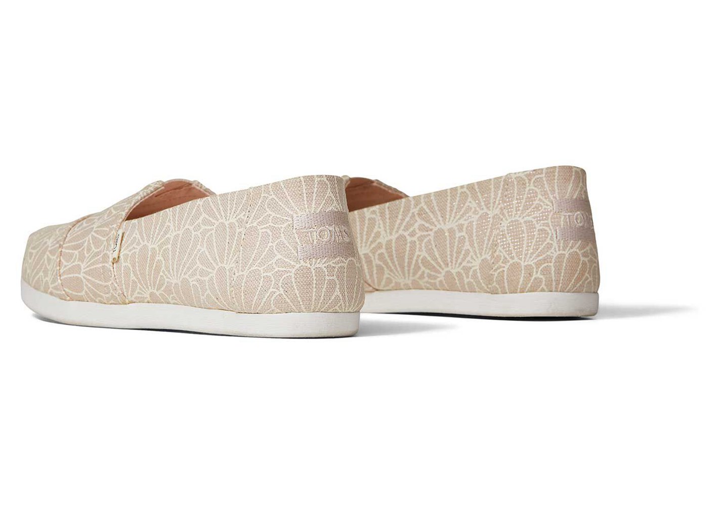 Toms Espadryle Damskie Beżowe - Alpargata Seashell - 45KGVWUOH